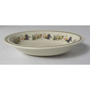 Royal Doulton Harvest Garland Oval Bowl Serving Vegetable Lambeth Stoneware Vtg